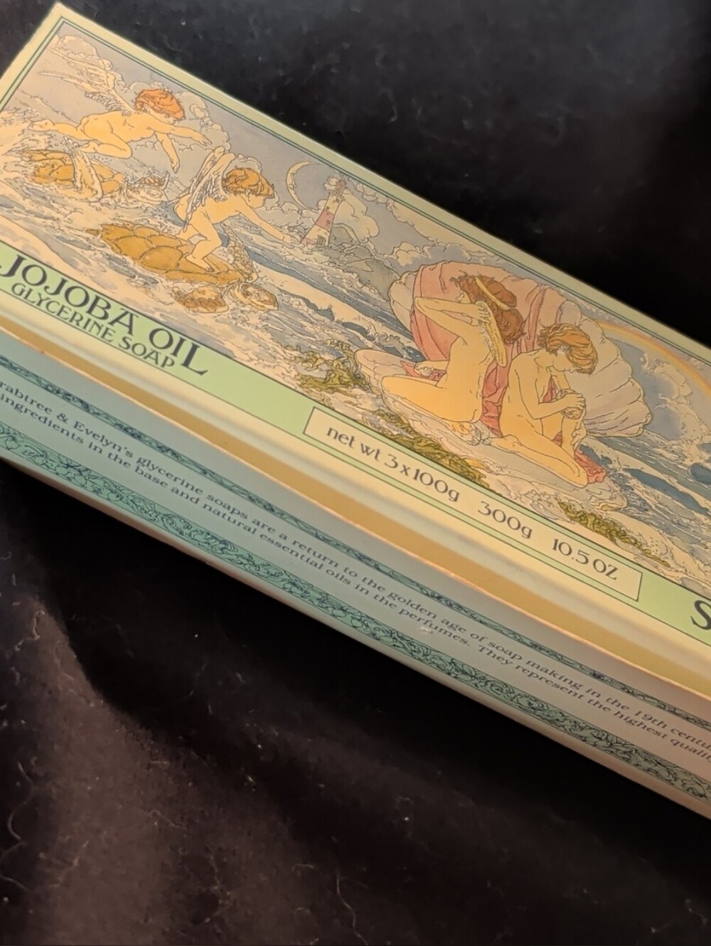 RARE Vintage Crabtree & Evelyn Jojoba Oil Glycerine Soap - (3-ct) Box Set